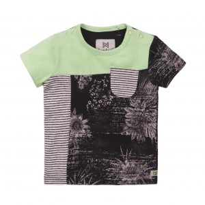 Koko Noko Drenge T-shirt - Neon Green - Dark Grey/56