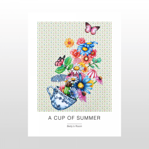 Kunstplakat "A cup of summer" 30 x 40 cm.
