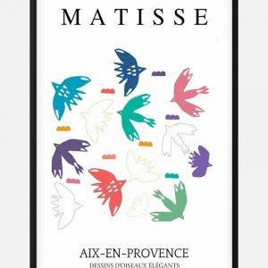 Matisse Inspired Birds Decoupe Plakat