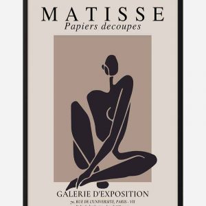 Matisse Inspired Black woman no. 2 Plakat