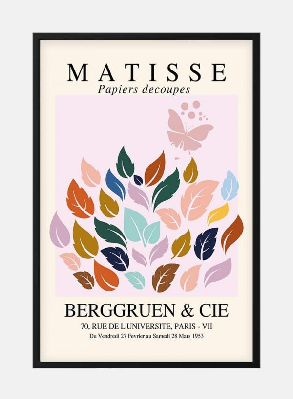 Matisse Inspired Papier Decoupe plakat