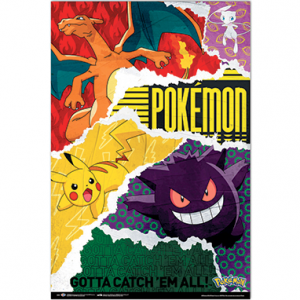 Pokemon Gotta Catch them all plakat - 61x91cm