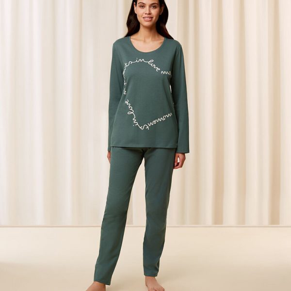 Triumph Pyjamas, Farve: Grøn, Størrelse: 40, Dame