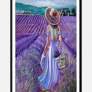 Violet fields Mademoiselle Plakat