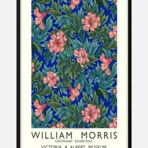 William Morris flower exihibition plakat