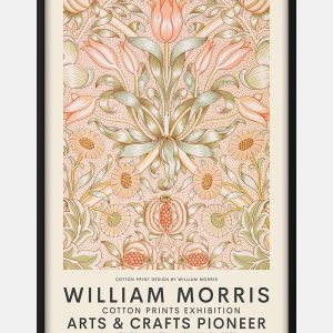 William Morris - Pink Exhibition Plakat