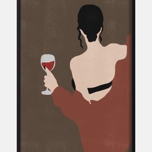 Woman and Wine Plakat