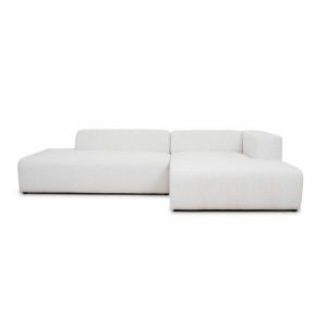 Bilbao Chaiselong sofa m. hvilemodul, højrevendt, råhvid