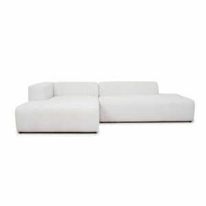 Bilbao Chaiselong sofa m. hvilemodul, venstrevendt, råhvid