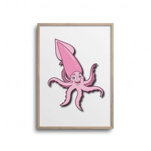 Blæksprutte - plakat