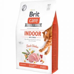 Brit Care Cat Indoor Anti-stress, 2 kg - KORT DATO