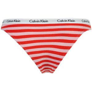Calvin Klein G-streng, Farve: Rainer Stripe Pink Hvid, Størrelse: S, Dame