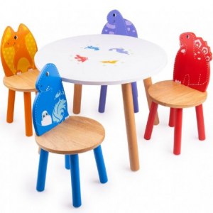 Dinosaurer bord og stole sæt