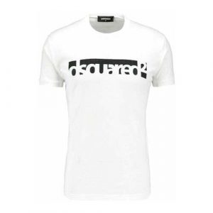 Dsquared2 Hvid Herre T-shirt (Lagersalg)
