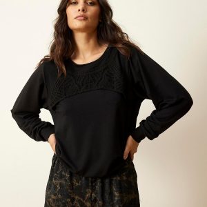 IN FRONT Dolly Sweatshirt, Farve: Black, Størrelse: XXL, Dame