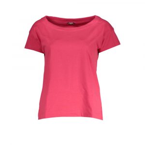 K-WAY Chic Pink Short Sleeve Wide Neck T-shirt