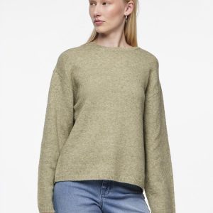 Køb Pcpolla Ls O-neck Knit Pwp Mm Bc Tea