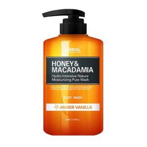 Kundal Honey & Macadamia Pure Body Wash Amber Vanilla 500 ml