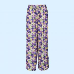 Liam pants, bukser med lilla og gule blomster