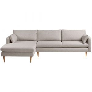 Living & more 3 pers. sofa med chaiselong - Malte - Sand