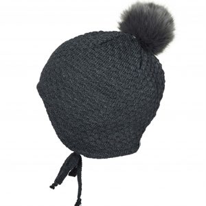 MP Chunky Oslo Baby Hat Dark Grey Melange - Str. 47 cm