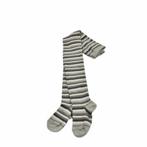 mp Denmark | Bomuldsstrømpebukser med striber, grå