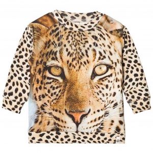 Popupshop Leopard Sweatshirt - Str. 0-3 mdr