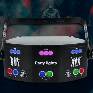 Rave Party - 4-i-1 Laser, Scanner, UV, & Strobe Scene/ Diskoteks belysning