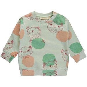 Soft Gallery Pale Aqua Buzz Puffer Sweatshirt - Str. 6 mdr/68 cm