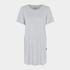 Bambus T-shirt kjole | lysegrå kjole T-shirt fra JBS of Denmark, XL