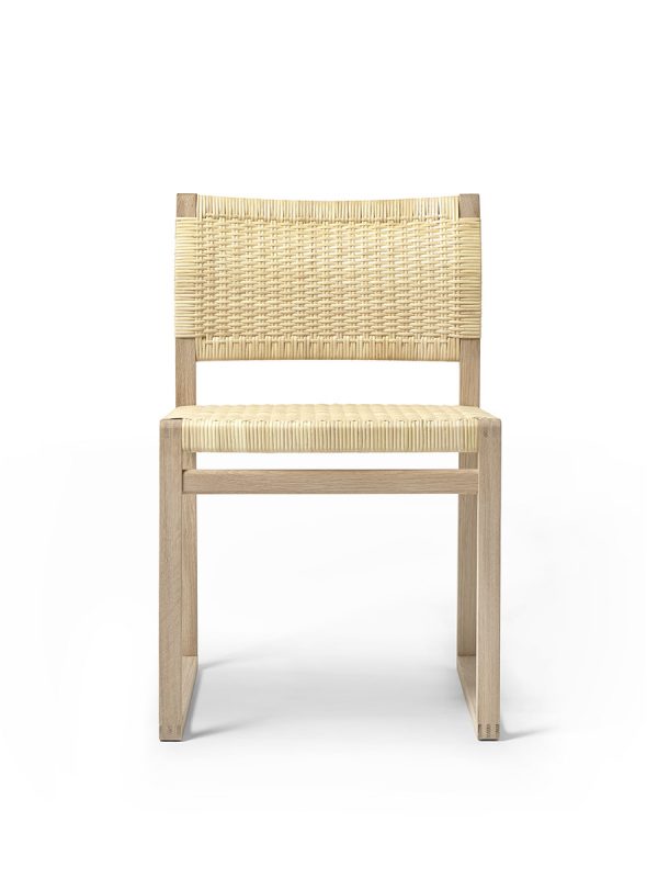 BM61 stol, sjeneflet af Børge Mogensen (Eg lak)