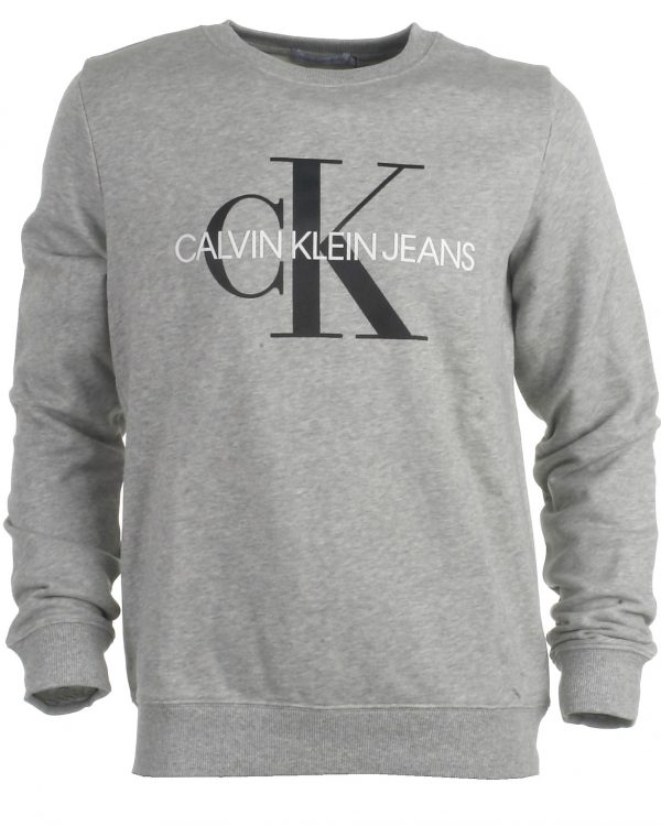 Calvin Klein sweatshirt , Monogram, grå - 140 - 10år