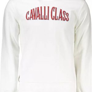 Cavalli Class Hvid Bomuld Sweater