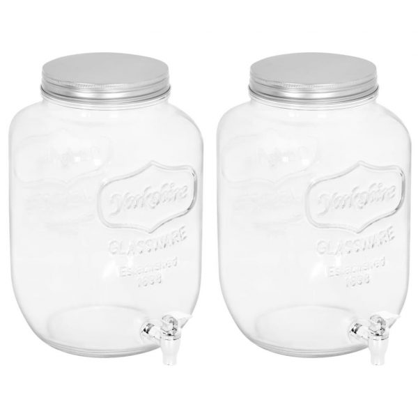 Drikkevaredispensere 2 stk. 8050 ml glas