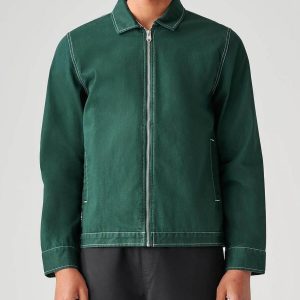 Globe Off Course Twill Jacket (Grøn, XL)