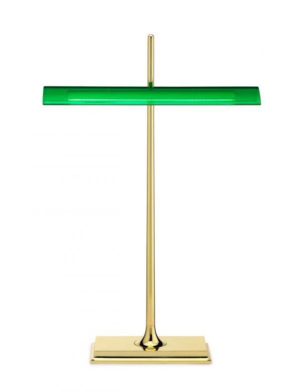 Goldman lampe fra Flos (Messing/grøn)