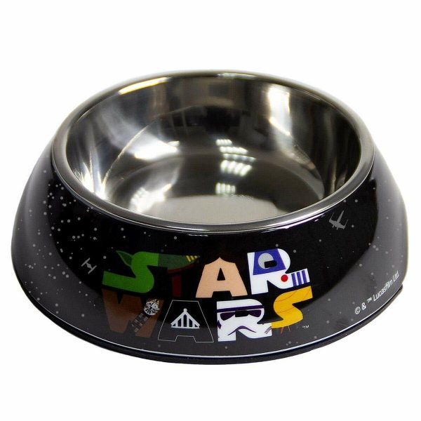 Hund Feeder Star Wars Melamin 180 ml Sort Metal