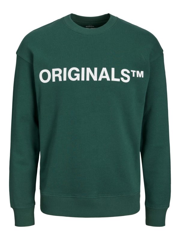 Jack & Jones JR sweatshirt, Clean, grøn - 128 - 8år