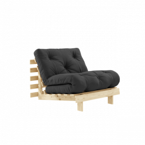 Karup Design Roots Sovesofa M. Madras 90x200 734 Dark Grey/Fyrretræ