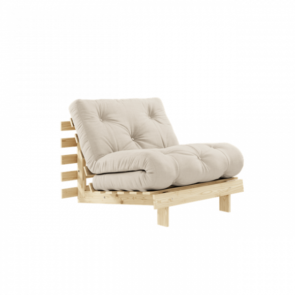 Karup Design Roots Sovesofa M. Madras 90x200 747 Beige/Fyrretræ