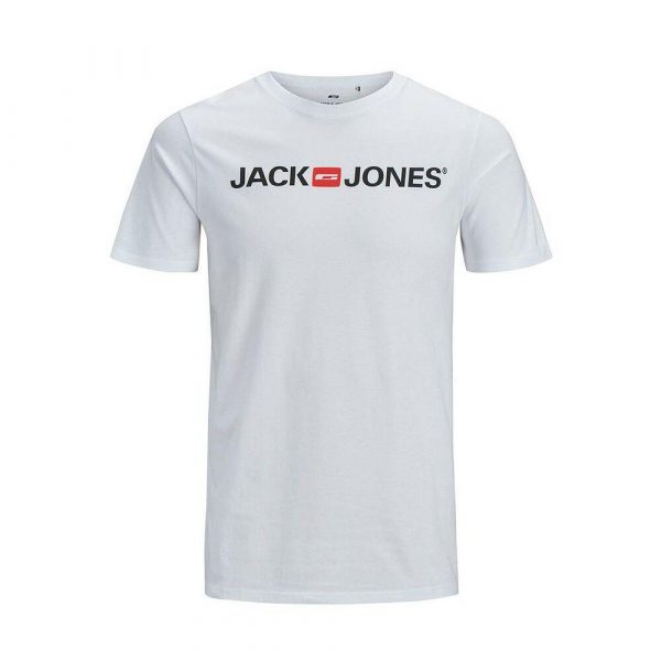 Kortærmet T-shirt til Mænd JJECORP LOGO TEE SS O-NECK NOSS Jack & Jones 12137126 Hvid M