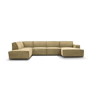 Lyon U-sofa, højrevendt fløjl