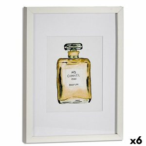 Maleri CH Nº5 Parfume Glas spånplade 33 x 3 x 43 cm (6 enheder)