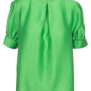 One Two Luxzuz Bluse - Arise - Vibrant Green