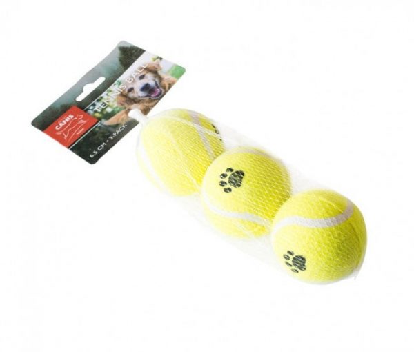 Petcare - Active canis tennisbolde 6,5 cm, 3-pack hundelegetøj - Dog Toys