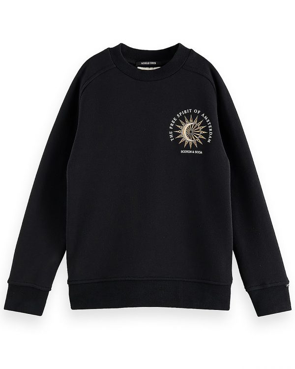 Scotch & Soda sweatshirt, black - 140 - 10år