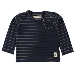 Small Rags Bluse - Navy m. Striber