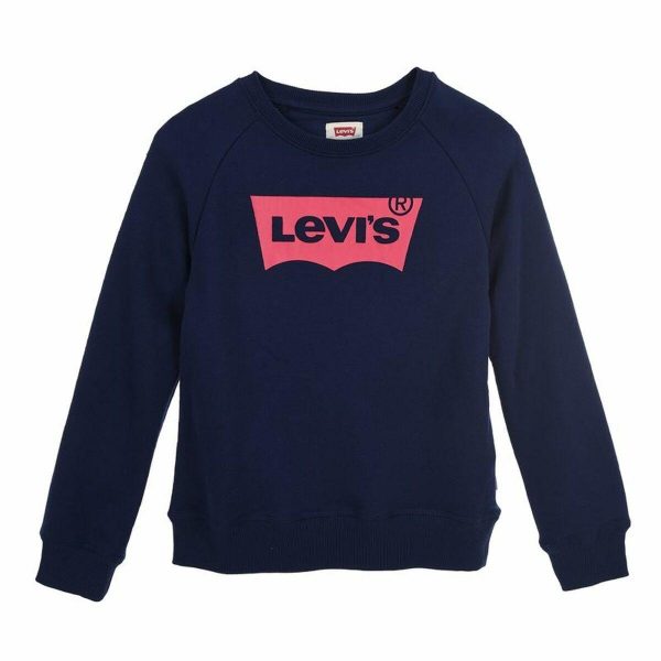Sweatshirt til Børn Levi's Marineblå 12 år