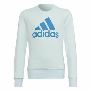 Sweatshirt uden hætte til piger Adidas Essentials Lyseblå 11-12 år
