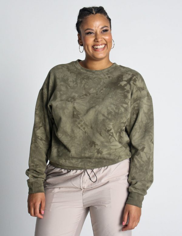 To Be Wanderlust sweatshirt, Wageorgina, olive - 176 - S+ - XS-S